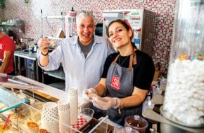 George and Anoush Georgiades of SQ Pizza