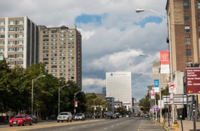 Prudential building in Newark, as seen from Broad Street