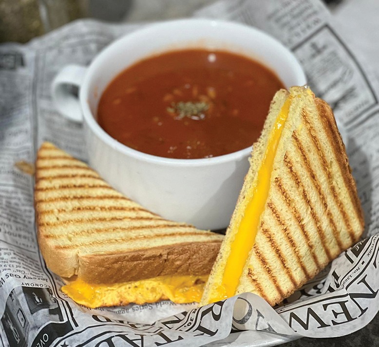 Grilled cheese and tomato soup at Priscilla's Pantry in Basking Ridge.