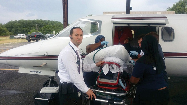 Lakewood resident and paramedic Sim Shain, founder of OrganFlights.