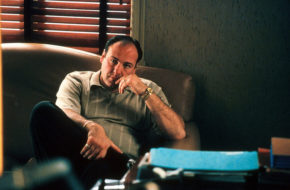James Gandolfini in a scene of "The Sopranos"