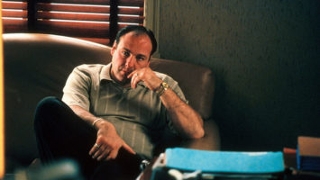 James Gandolfini in a scene of "The Sopranos"