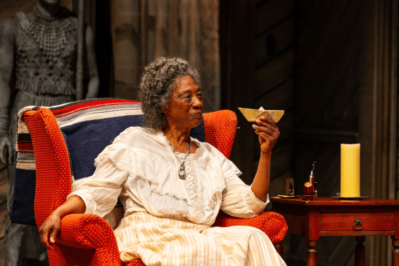 Stephanie Berry as Aunt Ester, the sage matriarch in "Gem of the Ocean" who also appears in several other August Wilson plays, at Two River Theater in Red Bank