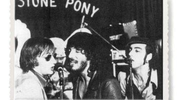 Southside Johnny Lyon, Bruce Springsteen and Steven Van Zandt perform at the Stone Pony during the Asbury Jukes’ famed radio-broadcast show on Memorial Day weekend in 1976.