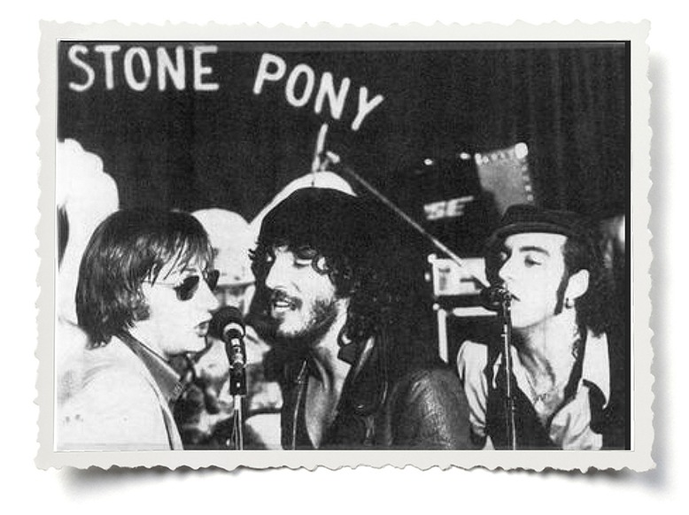 Southside Johnny Lyon, Bruce Springsteen and Steven Van Zandt perform at the Stone Pony during the Asbury Jukes’ famed radio-broadcast show on Memorial Day weekend in 1976.