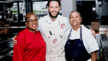 Jersey chefs chefs Olaide Tella, Robbie Felice and Nur-E Gulshan Rahman