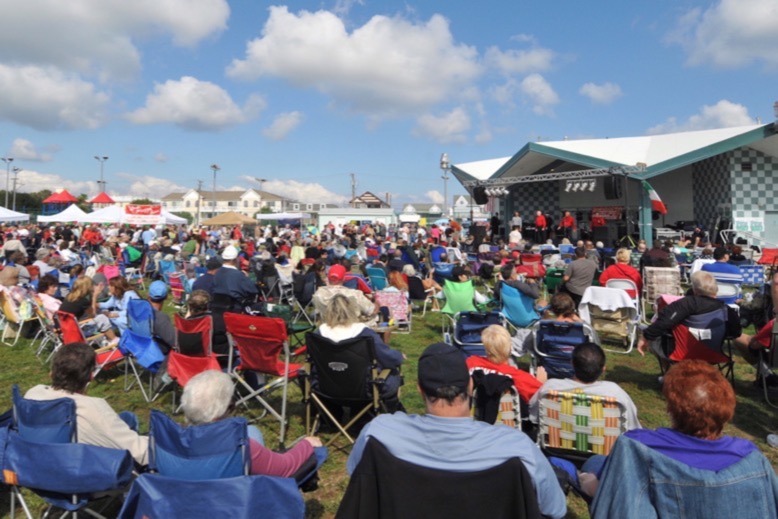 Attendees enjoy live entertainment at the Olde Time Italian Festival in Wildwood