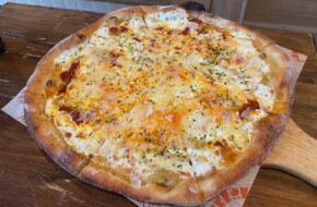 The Raffaella pizza at Tino’s Artisan Pizza Co. inn Ocean Grove