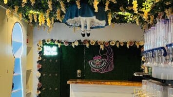 TweedleTee’s Candies & Curiosities in Verona is decked out in "Alice in Wonderland" decor