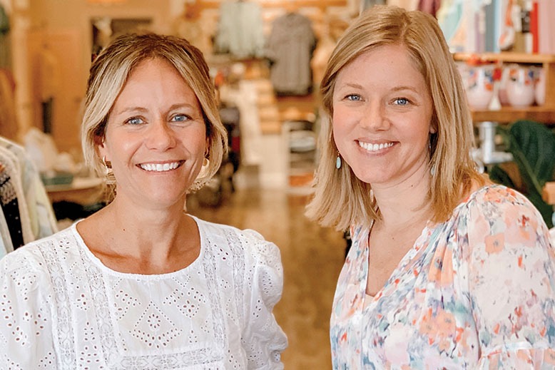 Abbey Holloway and Catherine Spinosa inside Waterlily, their Jersey Shore boutique