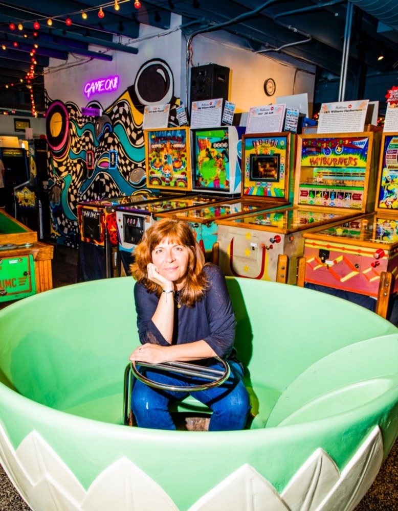 Patty Barber, manager of daily operations at Silverball Retro Arcade in Asbury Park