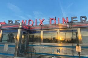 Exterior of the Bendix Diner in Hasbrouck Heights