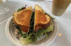 A sandwich at Black Rail Coffee in Hoboken.