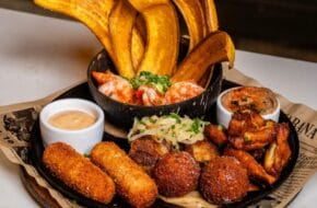 A platter of food at Cuba Libre in Atlantic City