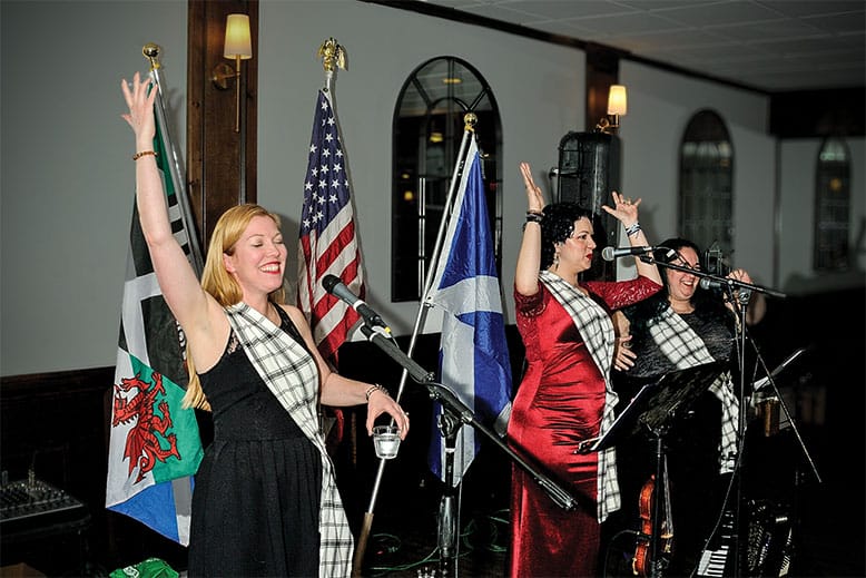 The Ladies of Chaste Treasure at the South Jersey Celtic Society's Burns Supper.