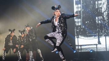 Dancers on the stage of "Hip Hop Nutcracker"