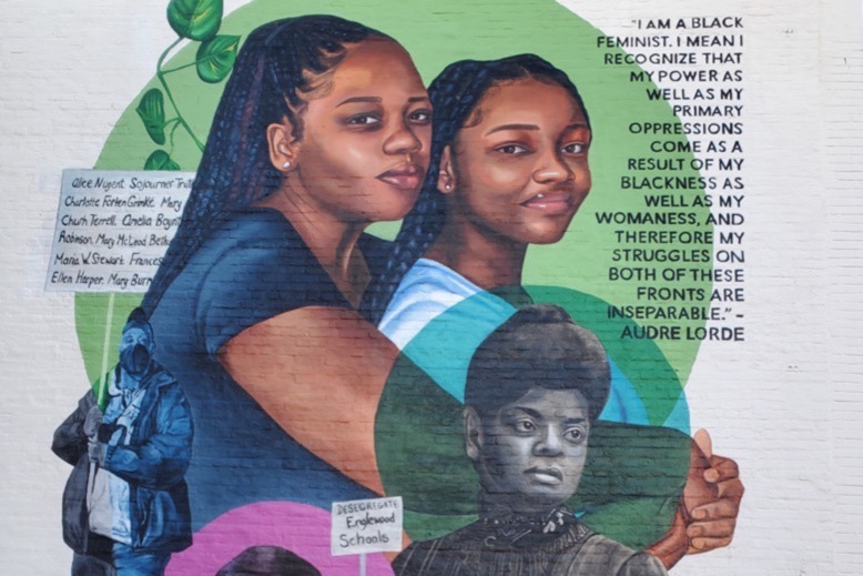 Mural in Englewood spotlighting Black women's voices