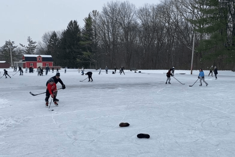 Rosedale Skating Pond in Madison