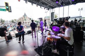 musicians on a stage in Montclair