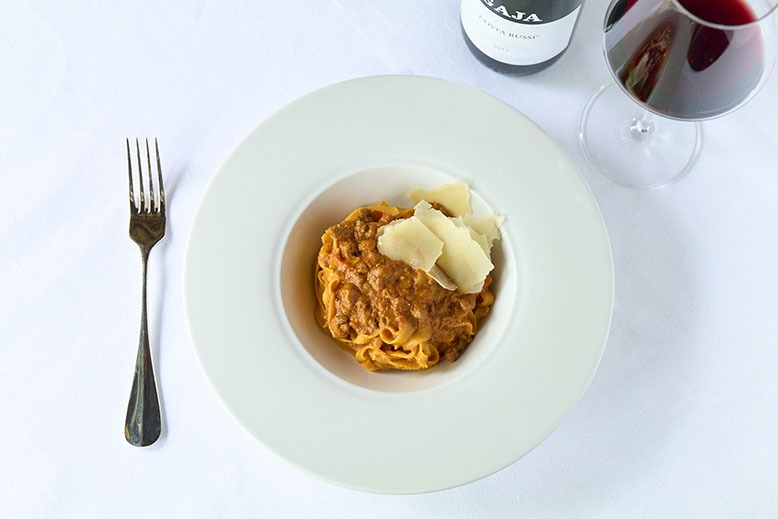 Tagliatelle Romagnolo at Ristorane Lucca in Bordentown