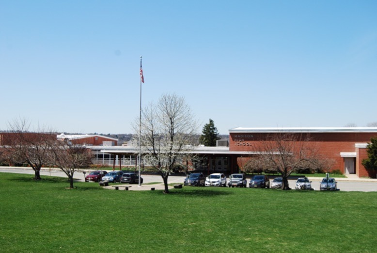 The exterior of Madison High School