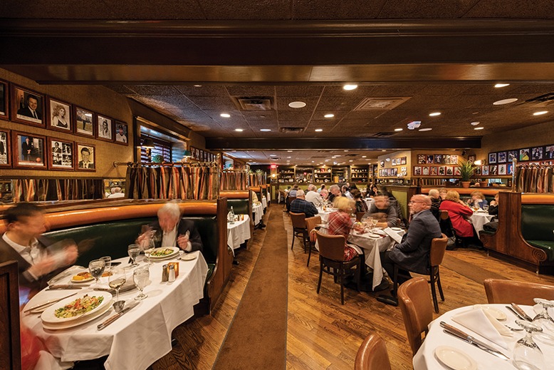 The dining room at Edgewater's River Palm Terrace.