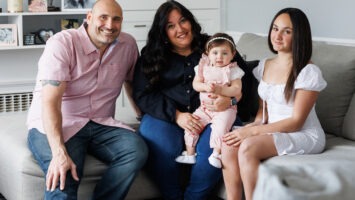 Keri and Anthony Urban of Hasbrouck Heights with their daughters, Annabella, 1, and Gianna, 13.