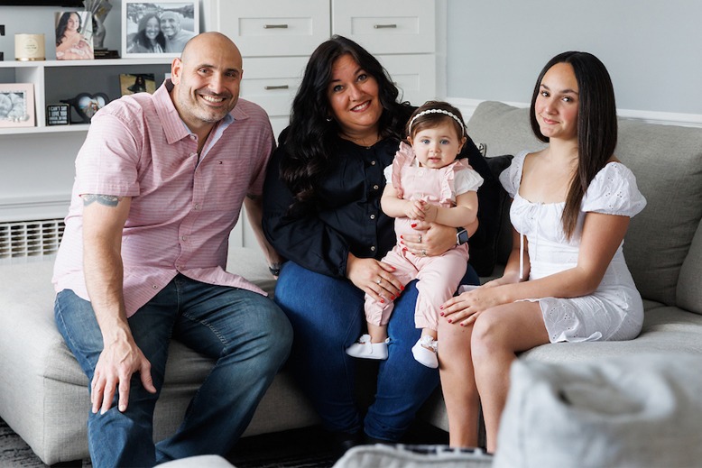 Keri and Anthony Urban of Hasbrouck Heights with their daughters, Annabella, 1, and Gianna, 13.