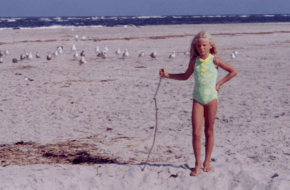 Taylor Swift in Stone Harbor, New Jersey, as a child