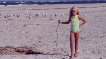 Taylor Swift in Stone Harbor, New Jersey, as a child