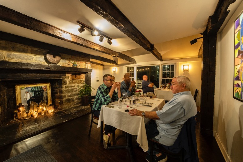 Diners at the Circle in Newton.