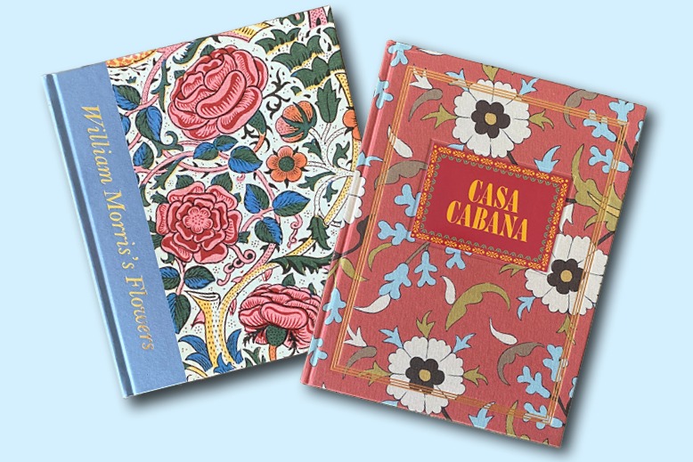 Two books with floral-art covers