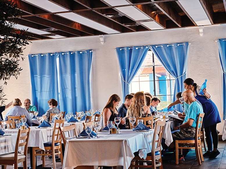 Patrons at Santorini in Wildwood.