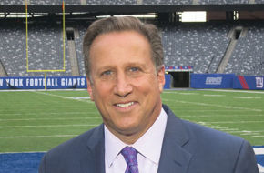 WNBC-TV's Bruce Beck prefers getting out on the field to being tethered to his anchor desk.