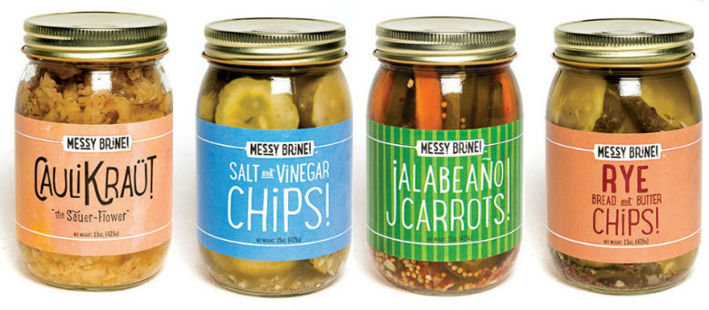 Pickled items from Messy Brine.