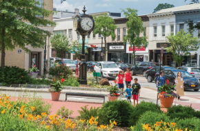 A scene in downtown Ridgewood, number 14 on our list of the state's Top Towns.