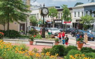 A scene in downtown Ridgewood, number 14 on our list of the state's Top Towns.