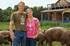 Jon and Robin McConaughy built a humane slaughter facility for the animals they raise.