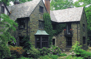 One of the grand homes in the planned community of Cadwalader Heights in Trenton.