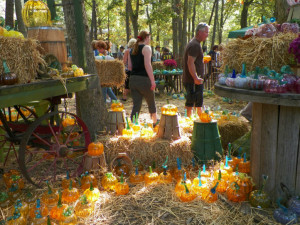The popular Glass Pumpkin Patch at the WheatonArts Festival of Fine Craft. Courtesy of WheatonArts