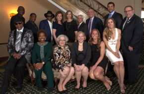 The 2015 Class of New Jersey Hall of Famers and their representatives.