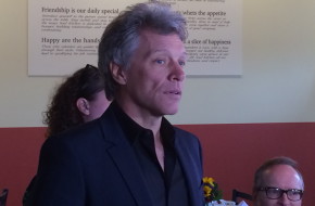 Bon Jovi frontman Jon Bon Jovi speaks at the opening of the B.E.A.T Center in Toms River.