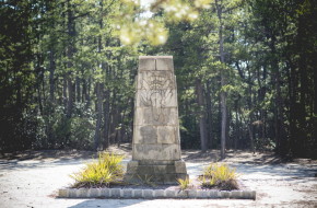 Emilio Carranza Crash Monument in Tabernacle New Jersey is dedicated the "Lindbergh of Mexico." Crashing on July 12 1928 in a terrible thunderstorm it was reported that he was forced to leave by orders of a Mexican general.