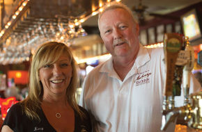 Anchorage chef/owner Don Mahoney with longtime bartender Nancy Johnson.