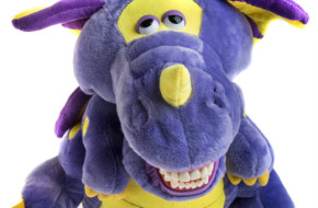 Meet Prince, a dragon with dentures the KinderSmile Foundation uses to teach special needs children oral hygiene.