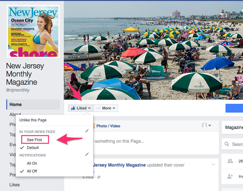 New Jersey Monthly Magazine Facebook Fan Page 