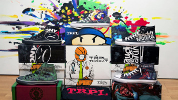 The TRPL Threat sneaker line “Hip Hop Vol. 1” tributes iconic hip hop artists Naughty By Nature, Genius GZA, Duck Down Music, Onyx, Public Enemy and Brand Nubian.