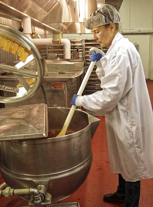 Dominique Debroux at the Rutgers Food Innovation Center.