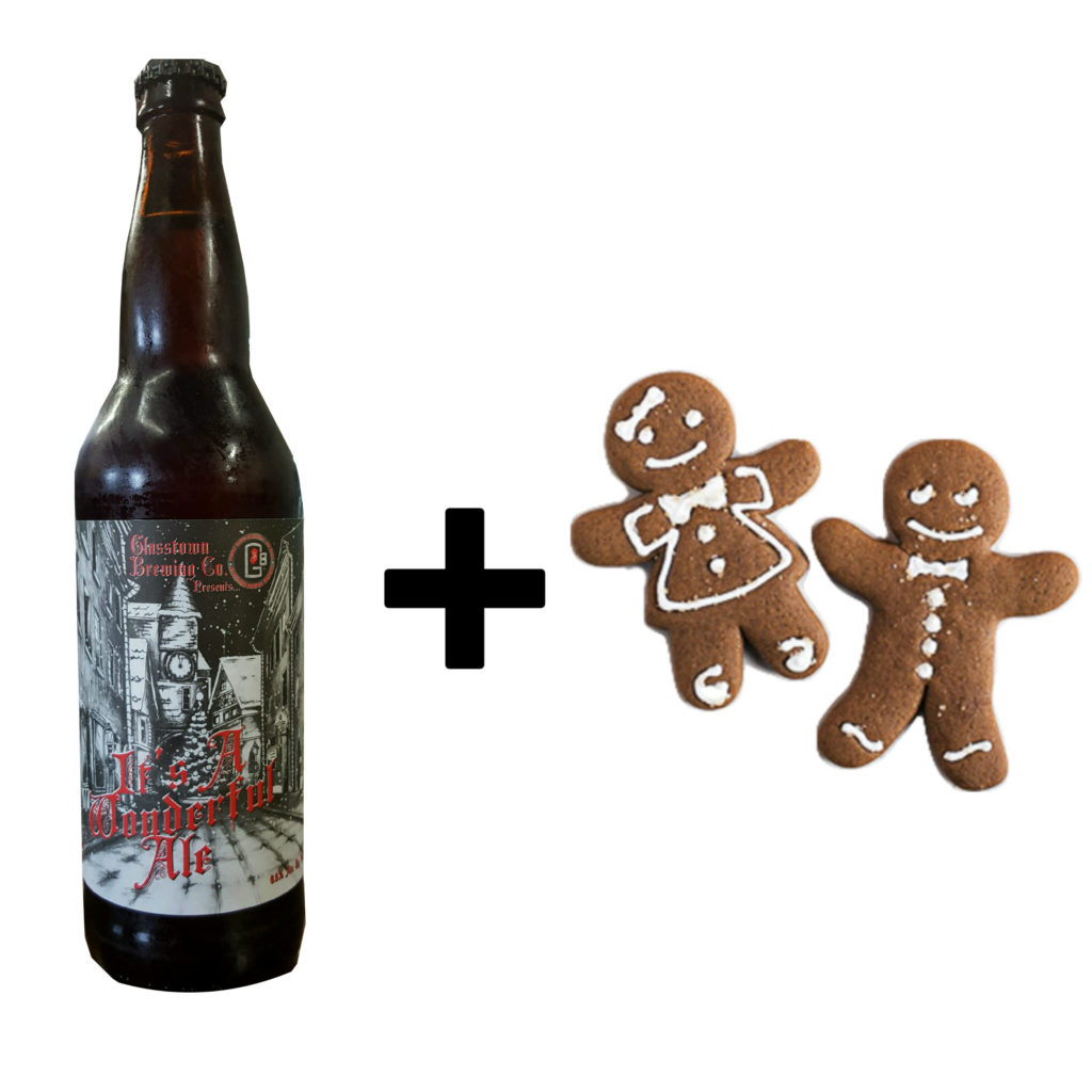 Glasstown Brewing Co.'s It's A Wonderful Ale + Gingerbread Cookies