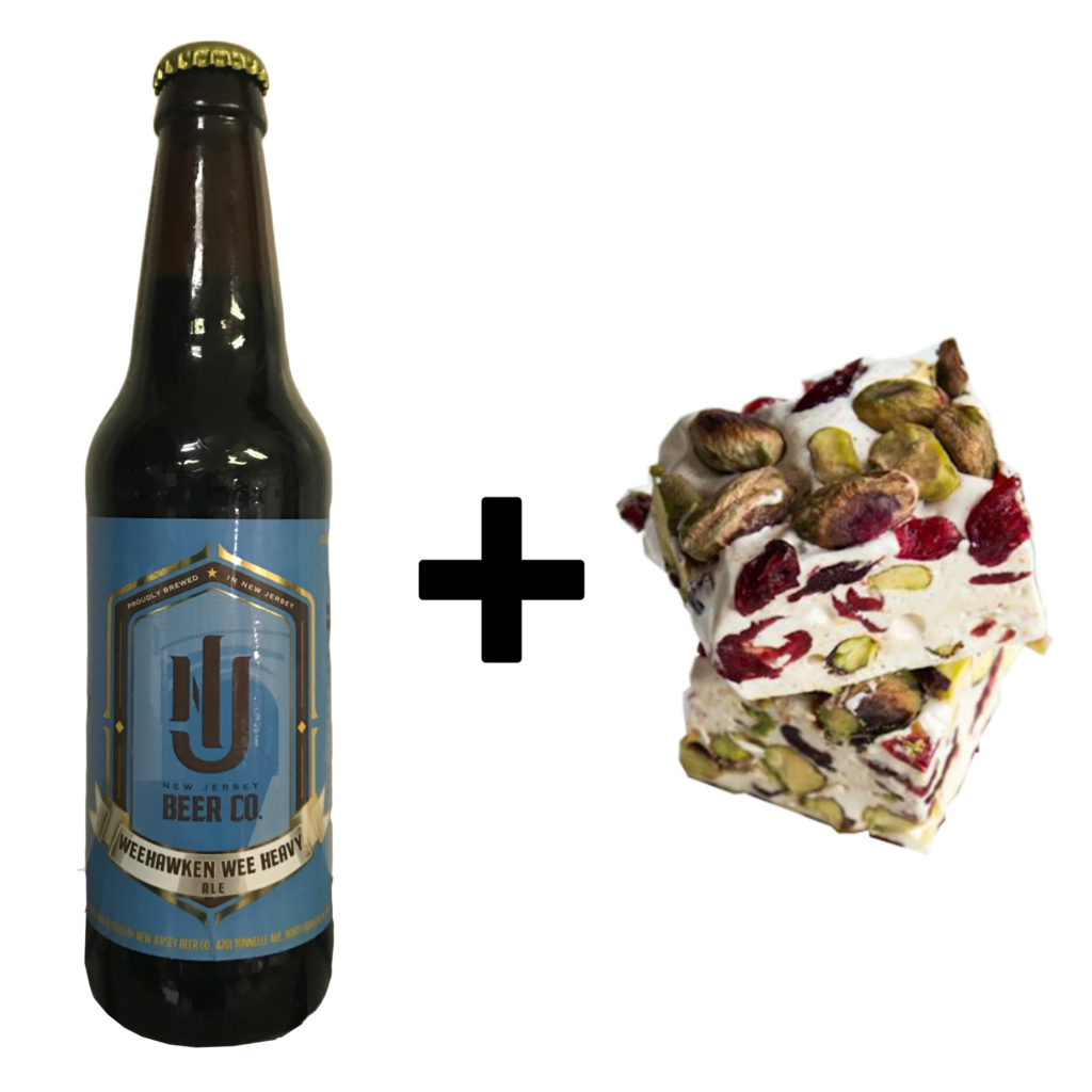 New Jersey Beer Co.'s Weehawken Wee Heavy + Chocolate, Fruit & Nut Nougat